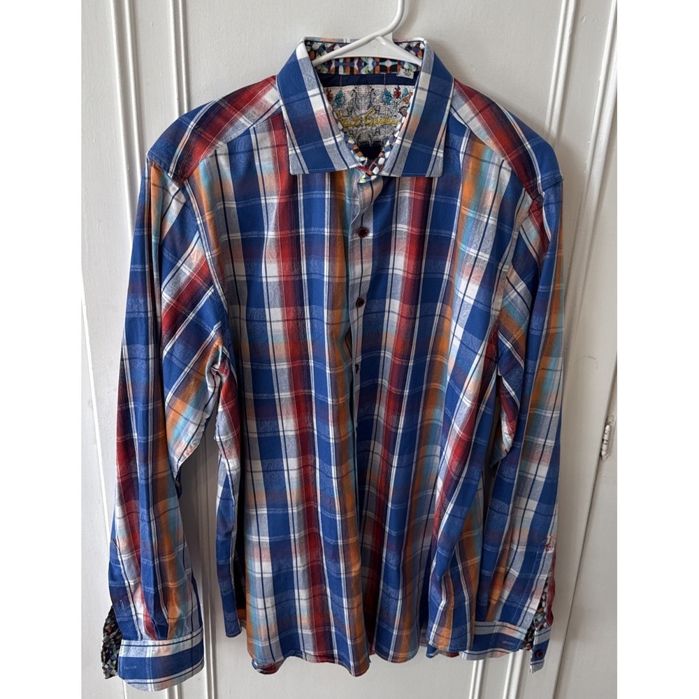 Robert Graham Men's Long Sleeve Button-Up XL plaid